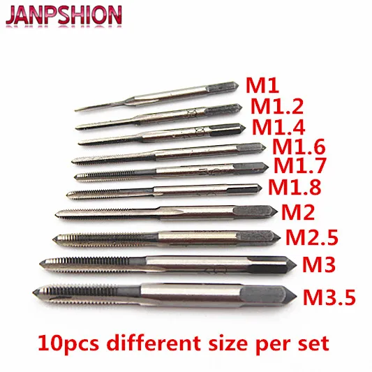 10 шт./лот ручной Метчик с резьбой нарезание проволоки/резьба/метчики/Атака M1 M1.2 M1.4