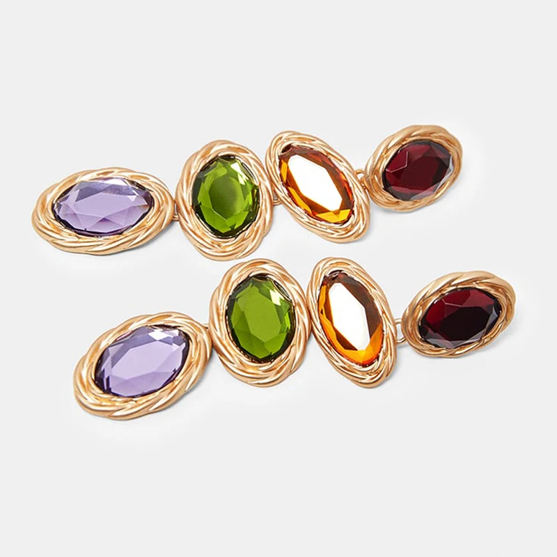 1 пара европейский и американский стиль витражные серьги ювелирные изделия