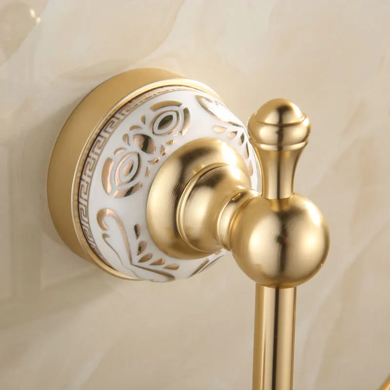 1 шт. золотистые алюминиевые вешалки для одежды|robe hook|bathroom accessorieshook towel |