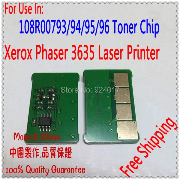 

Toner Chip For Xerox 3635 Printer,108R00796108R00792 108R00793 108R00794 108R00795 Refill Cartridge Chip Accessories Kit Drum