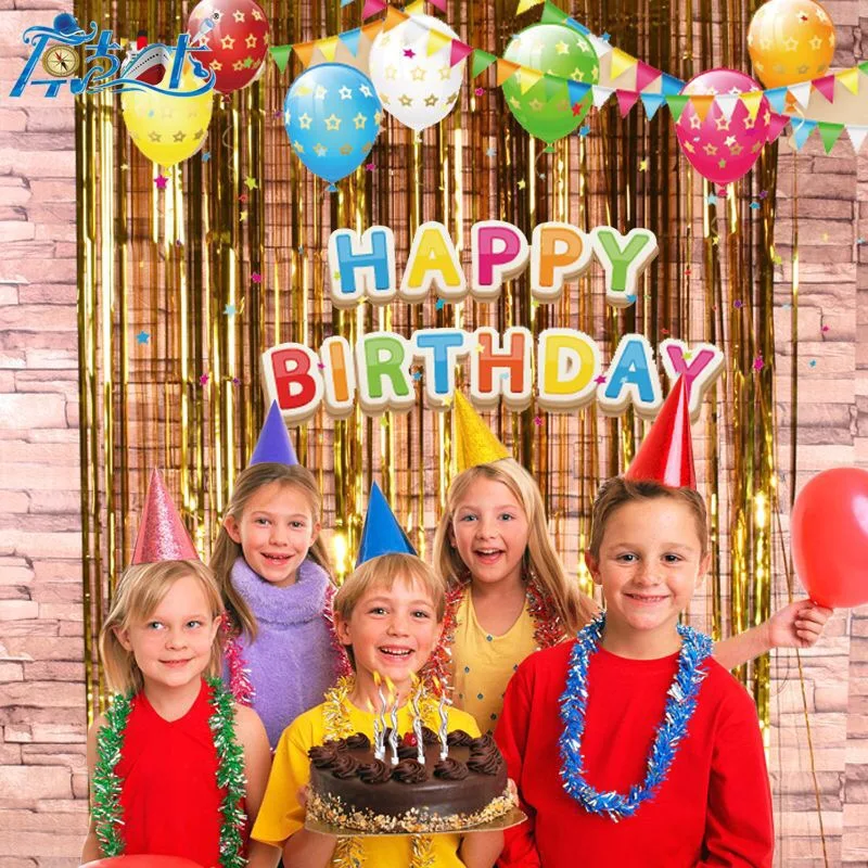 1*2 метра дождь Шелковый занавес Потяните цветок вечерние день рождения цвет