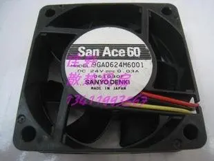 Ультратихий вентилятор охлаждения для Sanyo 6 см 6020 дюйма 24 В 0 03a 9GA0624M6001 3 линии |