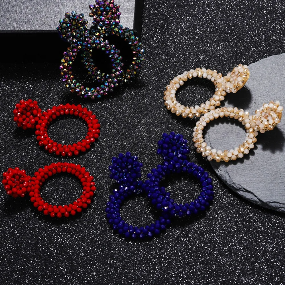 Dvacaman Boho дизайнерские длинные висячие серьги с кисточками для женщин модные полимерные массивные серьги этнические, праздничные ювелирные изделия в подарок
