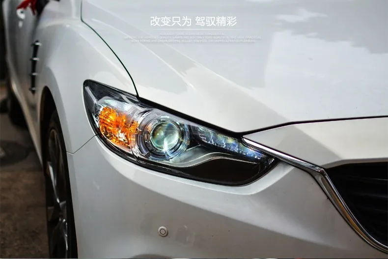 Автомобильный Стайлинг для Mazda 6, фары-, новинка, мазда 6, Atenza, светодиодный фонарь,, DRL, биксеноновые линзы, высокий, низкий луч, парковка