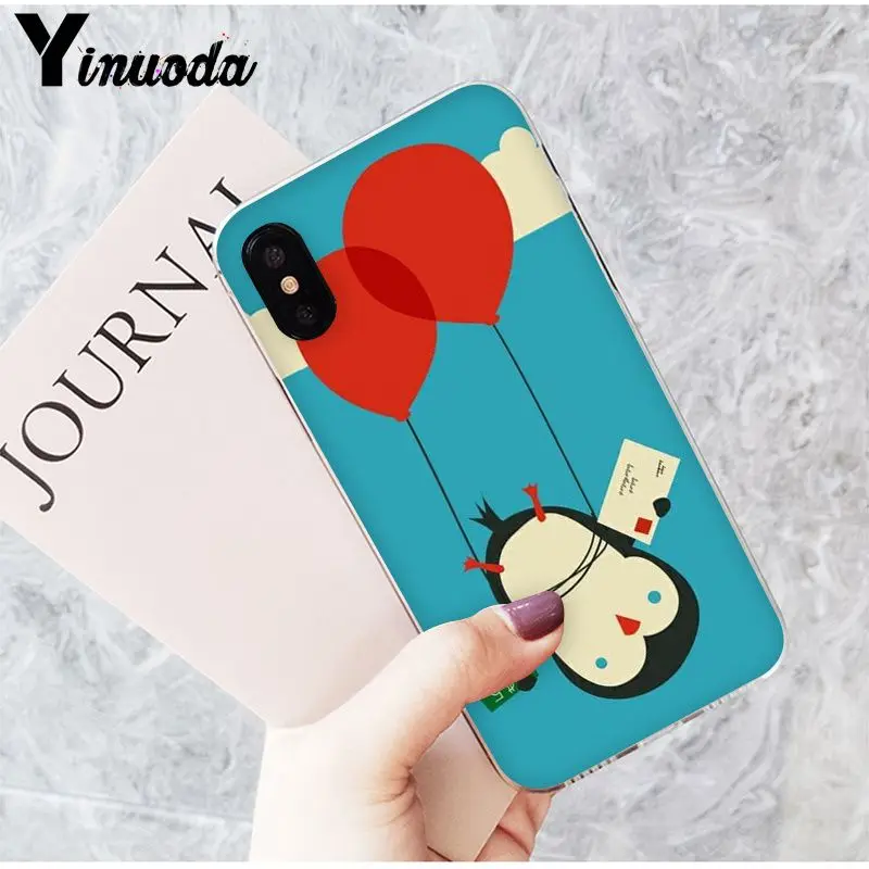 Yinuoda милый Прекрасный Пингвин полярный медведь рисунок телефон чехол для iPhone 8 7 6