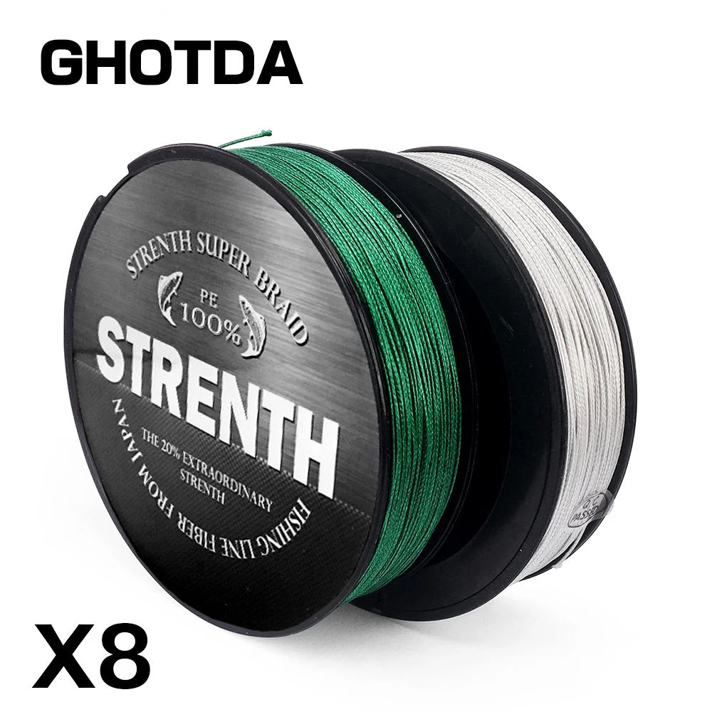 Новинка GHOTDA 100 м многонитевая леска 20LB-88LB PE супер сильная плетеная для рыбалки 8x