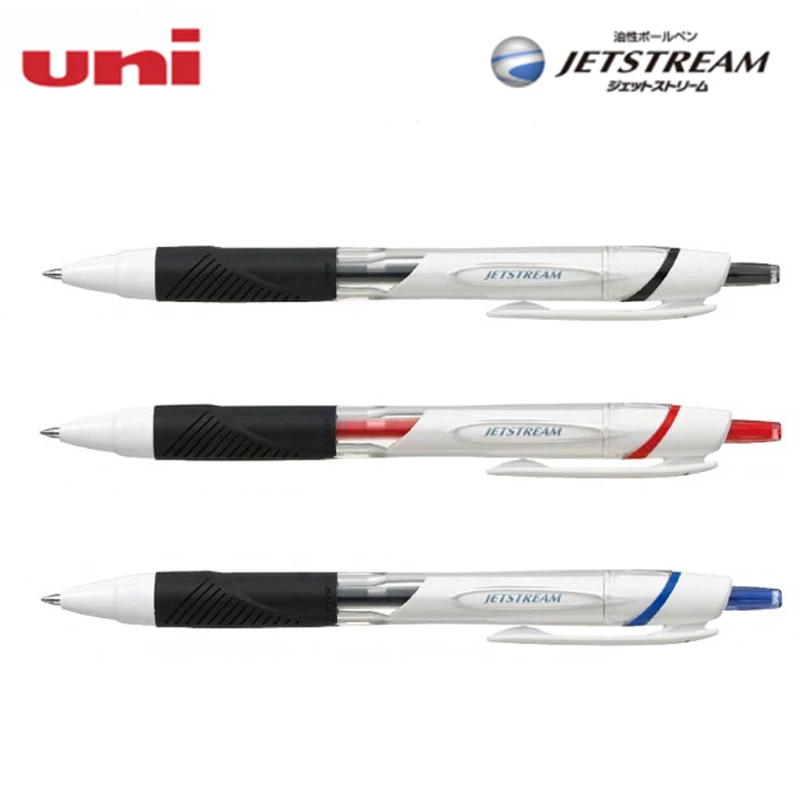 Шариковая ручка для масла Uni 6 шт./лот JETSTREAM сглаживания 0 5 мм быстросохнущая