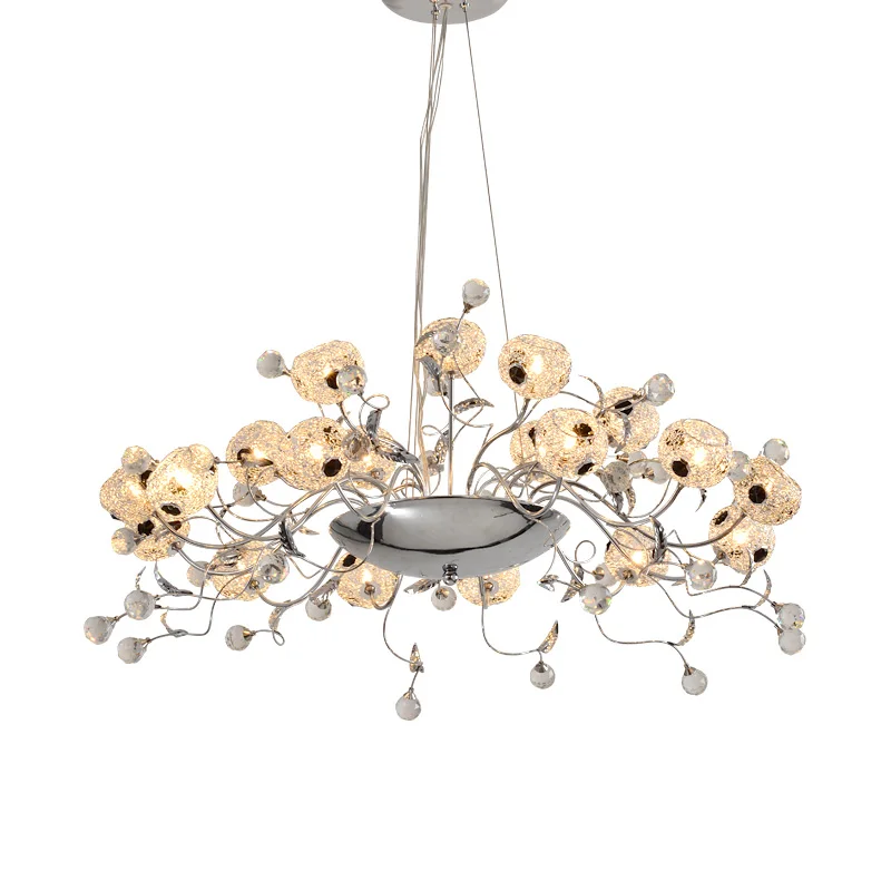 Restaurant chandeliers creative personality modern minimalist Nordic style crystal living room bedroom European led lighting | Освещение
