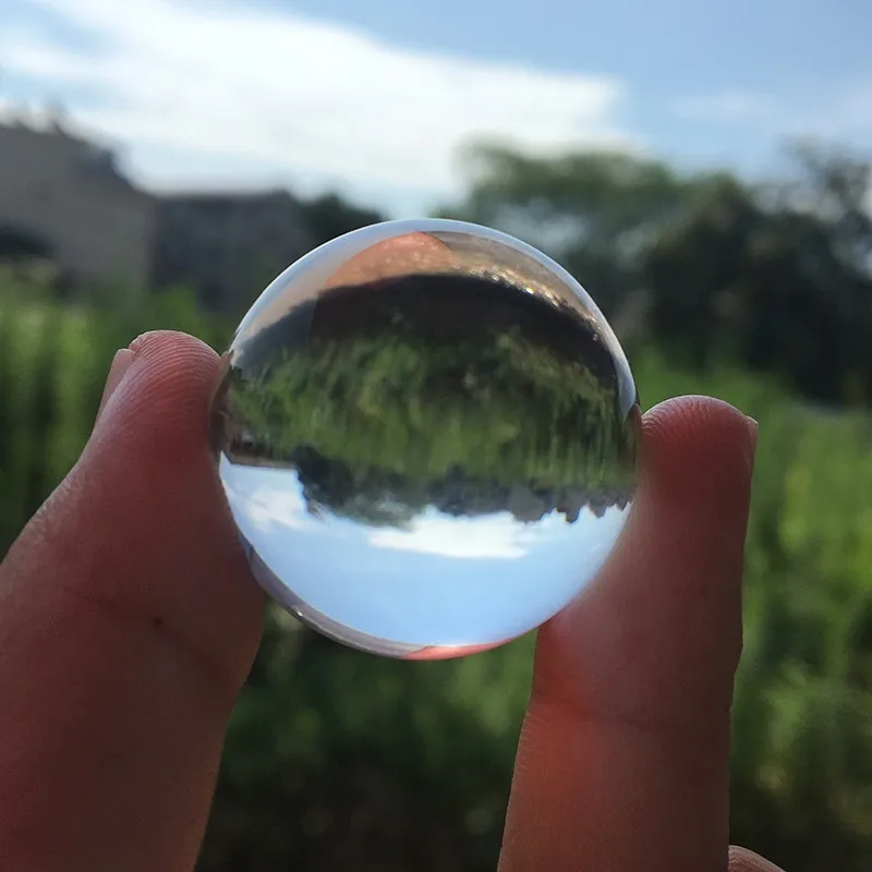 30 мм белый прозрачный Азиатский кварцевый хрустальный шар натуральные камни и