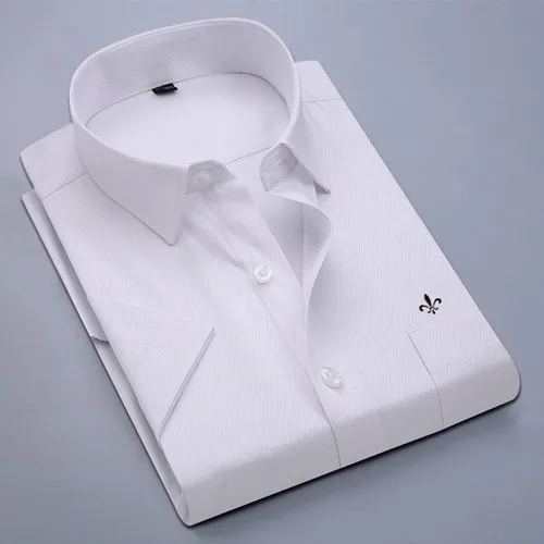 Dudalina Camisa мужские рубашки с коротким рукавом мужская рубашка Camisa Social Masculina брендовая одежда Повседневная облегающая сорочка Homme - Цвет: PM-D1007-Xwhite