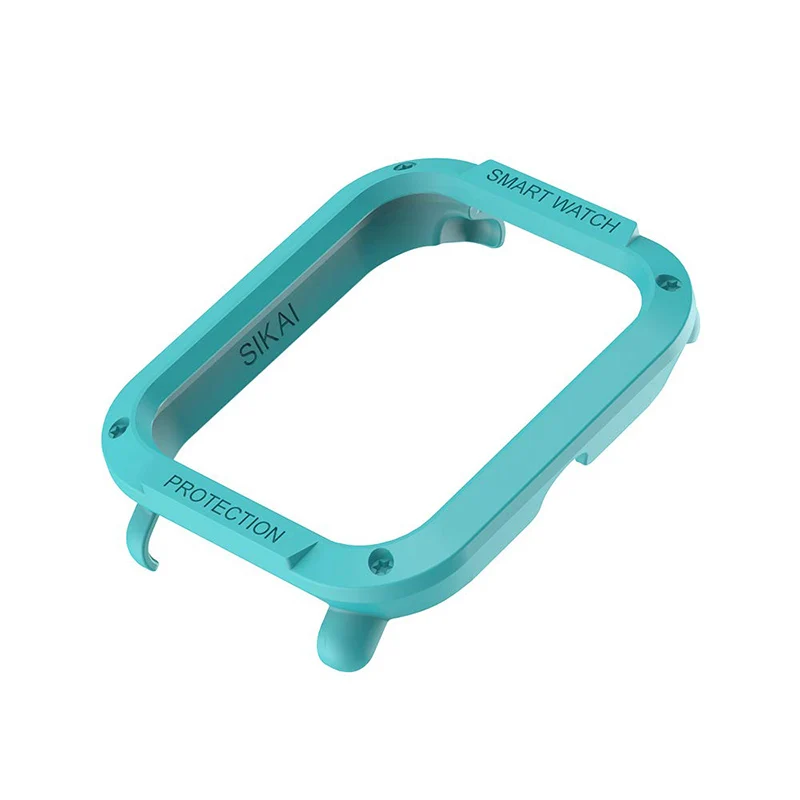 lightblue only cases Для Amazfit Bip чехлы Смарт-часы протектор для Huami Чехлы Midong PC Оболочка Легкий SIKAI bip lite A1608 аксессуары - Цвет: lightblue only cases