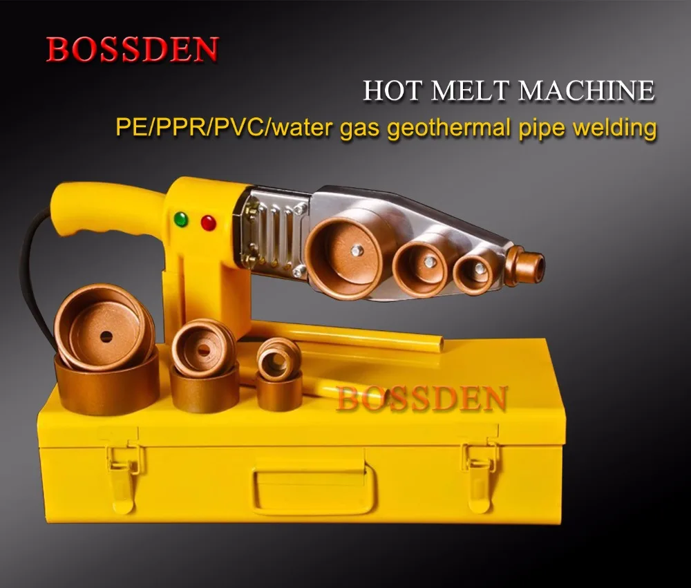 BOSSDEN 20-63 мм пластиковая трубка для стыковки труб PE/ppr/вода/газ Геотермальная Сварка труб сварочные инструменты машина горячего расплава