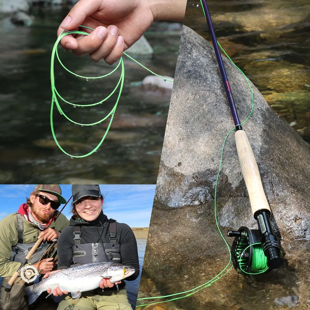 Sougayilang 100FT Fly Line WF 4/5/6/7/8F Вес вперед плавающая Fly леска со сварными петлями Новое поступление высокое качество
