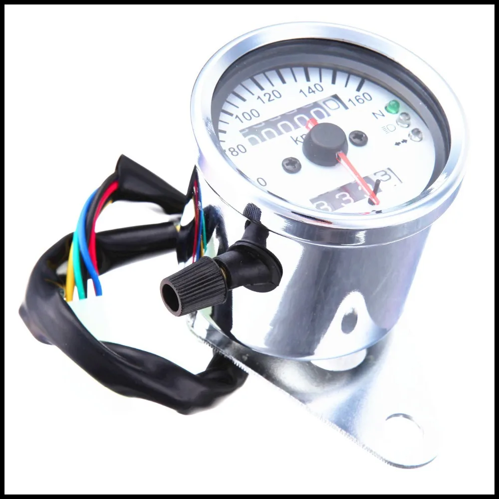 Бесплатная доставка Универсальный светодиодный мотоцикл двойной одометр