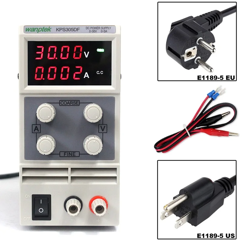 Высокоточный источник питания постоянного тока KPS305DF 30 В/5 А разрешение 0 01 в/А