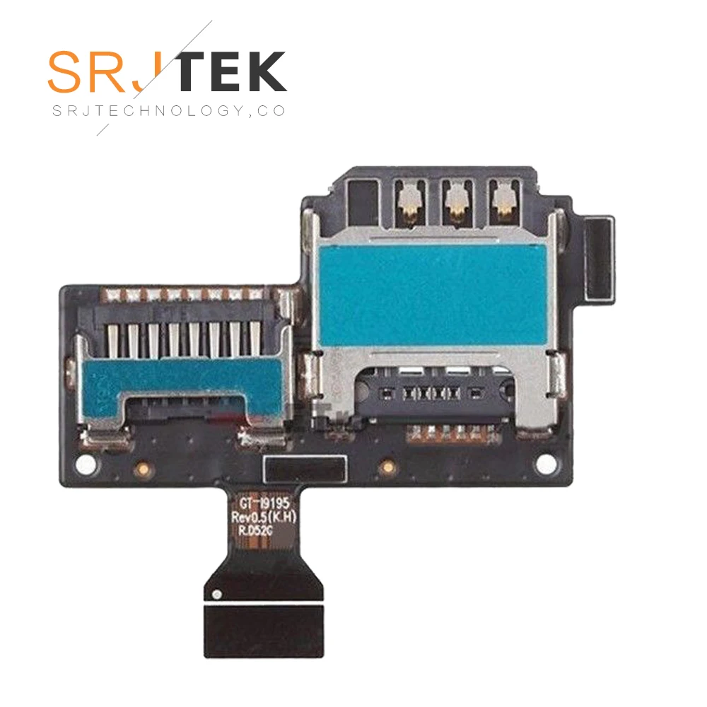 SRJTEK Новый для Samsung Galaxy S4 Mini I9190 I9195 sim карты и SD кард ридер контактный гибкий