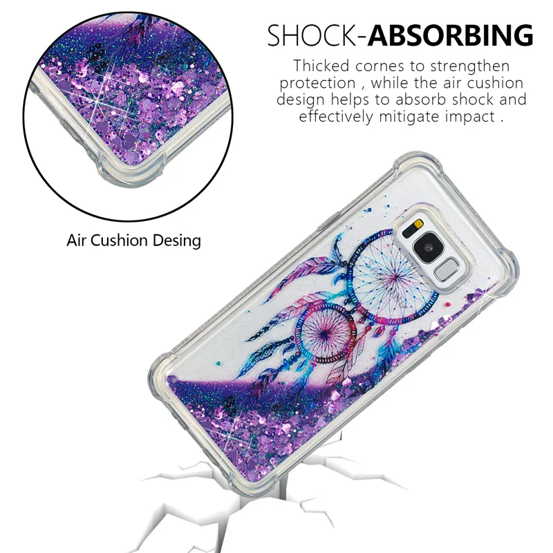 

Luxury Glitter Liquid Sand Quicksand Soft TPU Silicone Phone Cover Shell for Samsung Galaxy S5 S6 Edge S7 S8 S9 Plus Note 8 Case