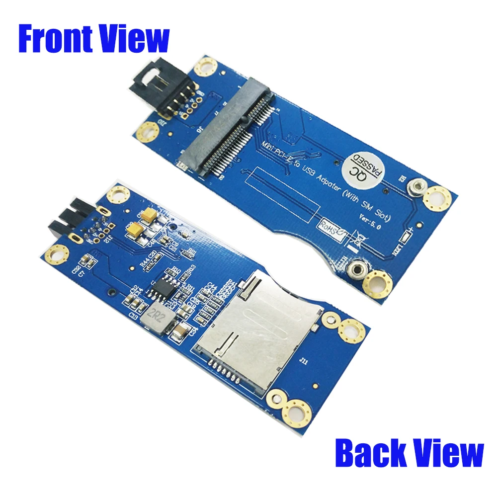 Беспроводной переходник Mini PCI-E PCI Express на USB слот для SIM-карты 9-контактный USB-кабель