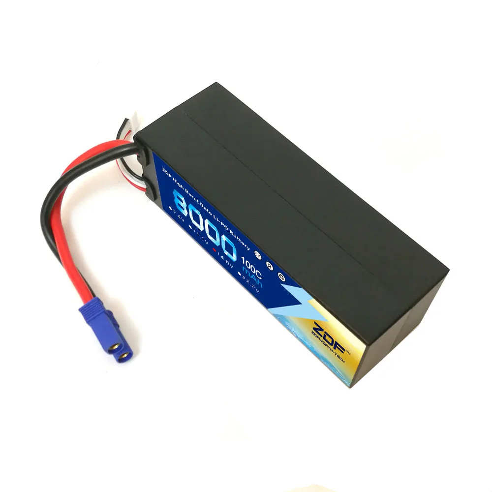 Жесткий чехол ZDF 4S 14 8 V 8000mah 100C max 200C литий-полимерный аккумулятор с разъемом EC5 XT60