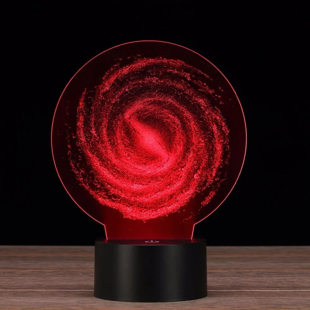 Tornado 3d ночник Luminaria De Mesa Usb Led лампа 7 цветов меняющий Рождественский подарок