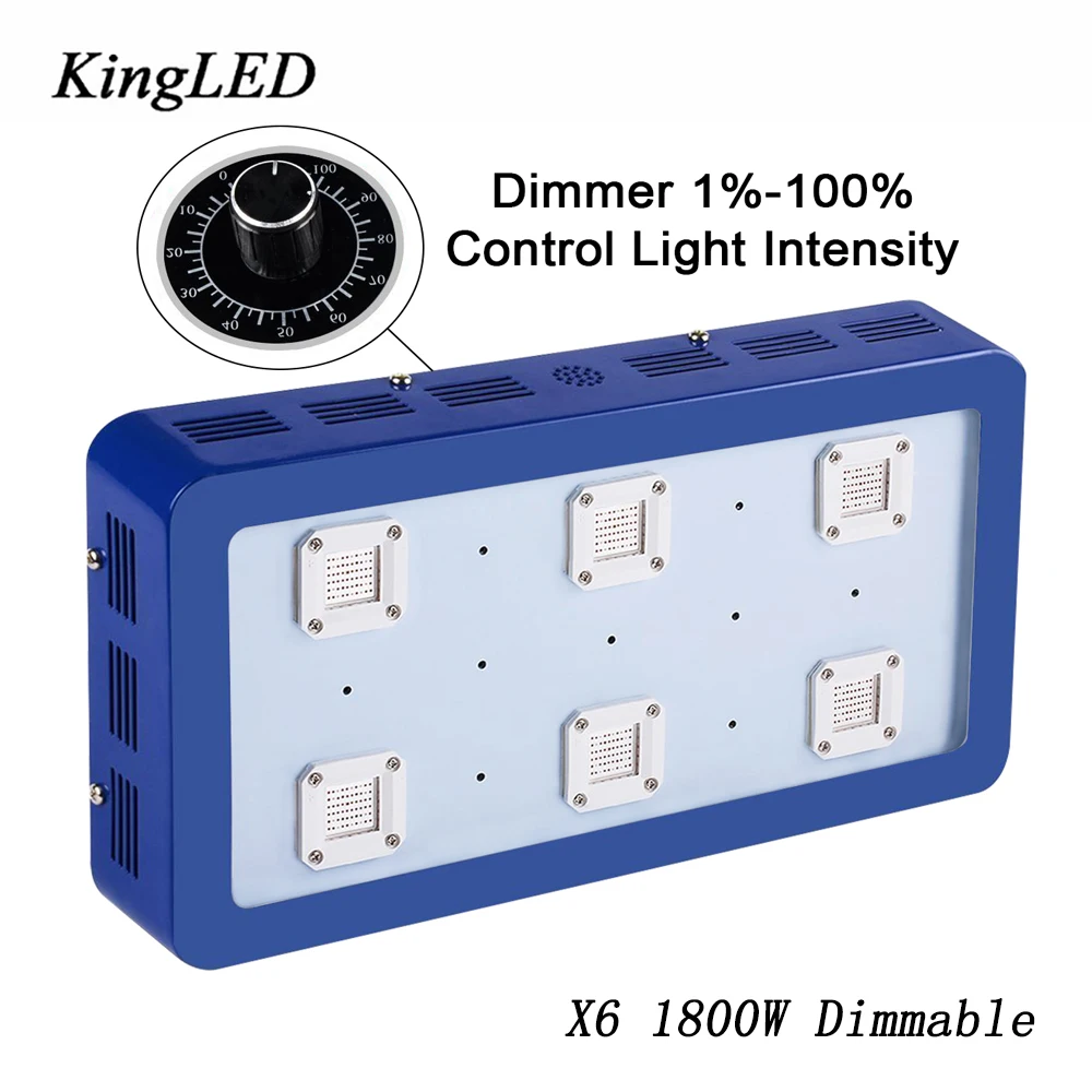 Буле Цвет 1800 Вт LED Светать Затемнения BESTVA X6 Full Spectrum Для Парниковых аквариум