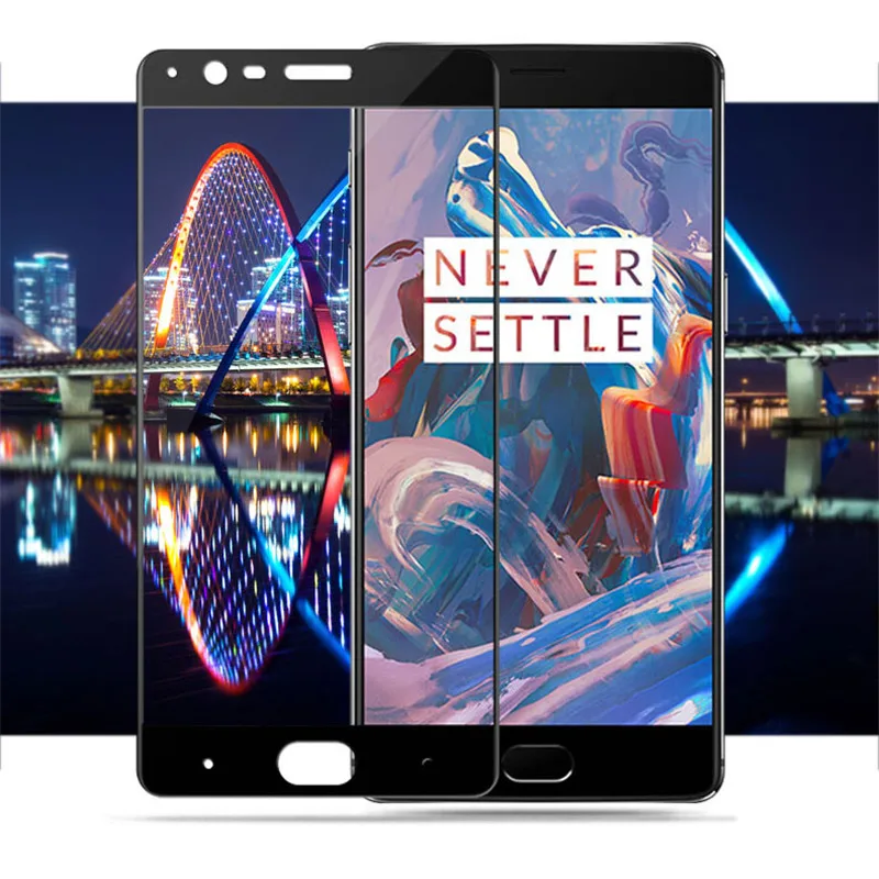 Oneplus 3t закаленное стекло 64 Гб one plus 3 Защитная пленка для всего экрана oneplus3 a3000 три