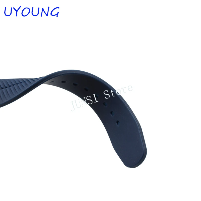 Качественный ремешок для часов Swatch 17mm19mm черный белый SUOB704 SUOW701 резиновый ремешка