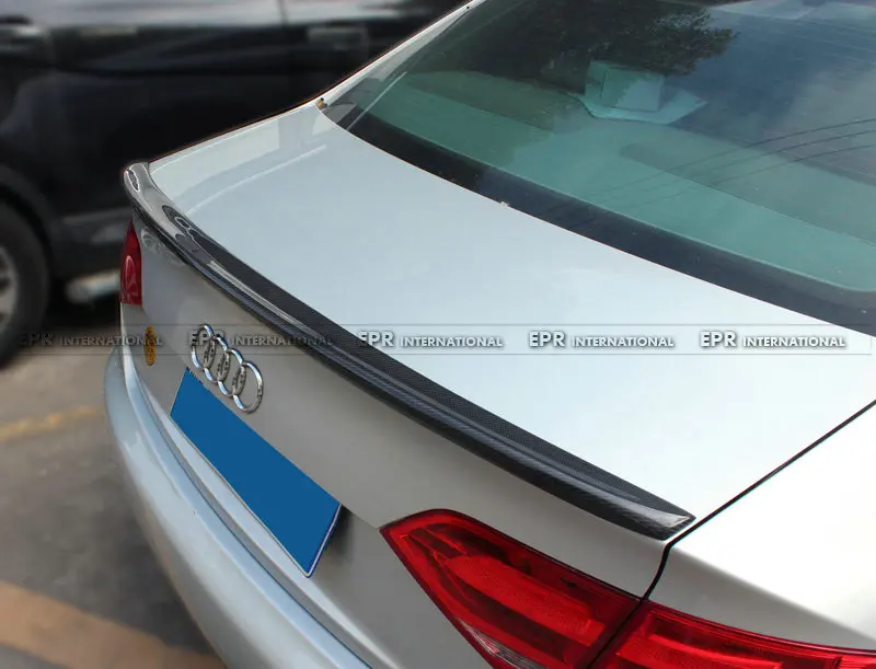Стайлинг автомобиля для Audi A4 B8 S4 Style 09 12 задний спойлер из углеродного волокна