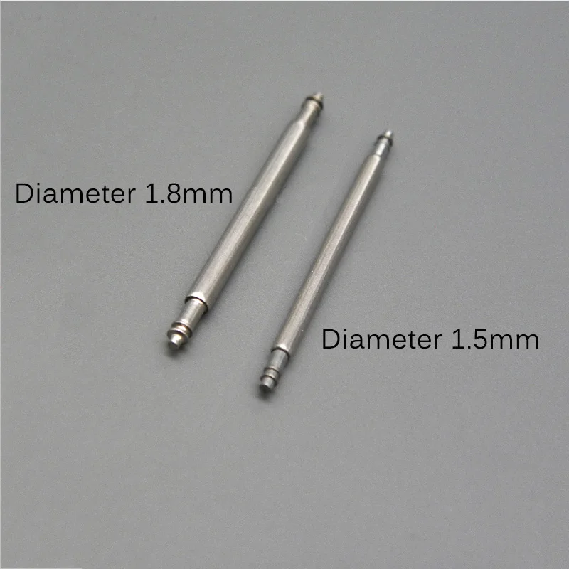 Watch Band Strap Accessories Stainless Steel Spring Bar 4pcs Silver Metal Watchbands Repair Tool 16-28mm Strap Link Pin