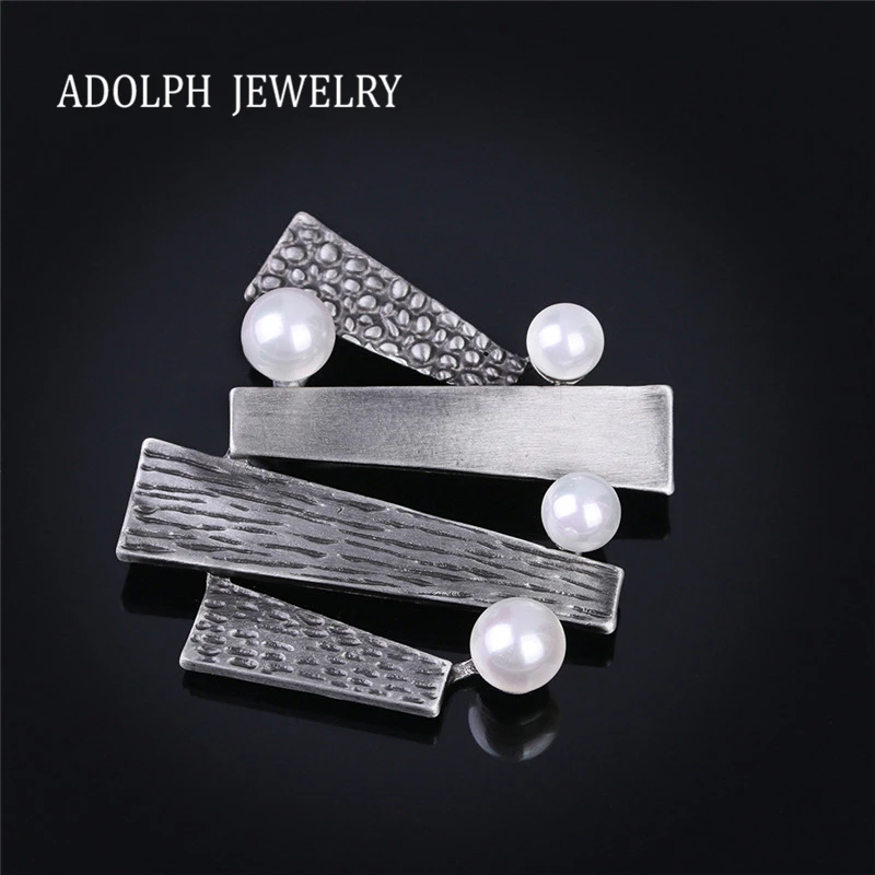 Женская Винтажная брошь значок с искусственным жемчугом|brooches for women|geometry broochbrooches
