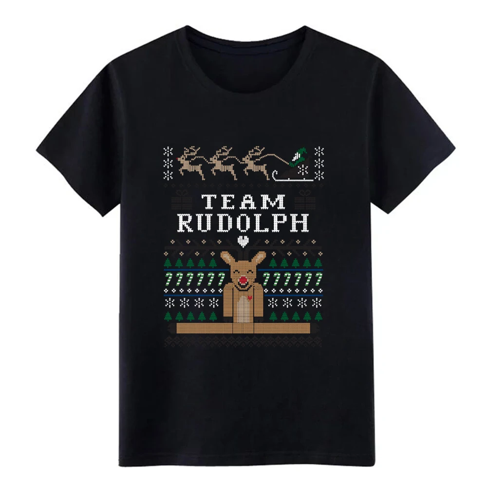 Мужская уродливая Рождественская футболка Rudolph дизайнерский костюм с коротким
