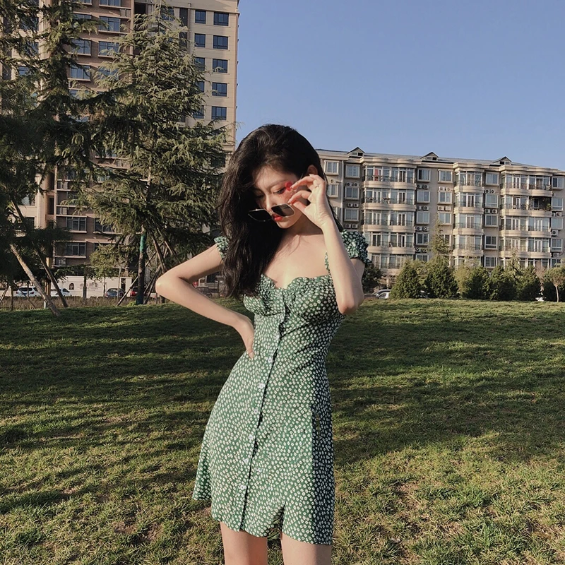 Moda feminina модное Брендовое женское шифоновое летнее платье шикарное цветочное