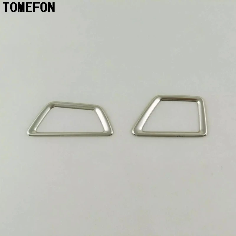 TOMEFON нержавеющая сталь Передняя верхняя вентиляционная крышка Накладка LHD интерьерные аксессуары 2 шт для peugeot 3008 GT