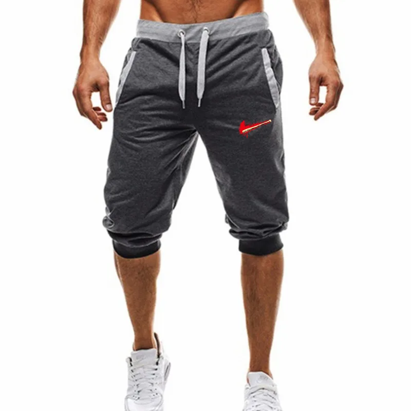 4 Charcoal gray Летние модные брендовые мужские спортивные для бега облегающие шорты мужские черные короткие брюки для бодибилдинга мужские фитнес шорты для спортзала для тренировок - Цвет: 4 Charcoal gray
