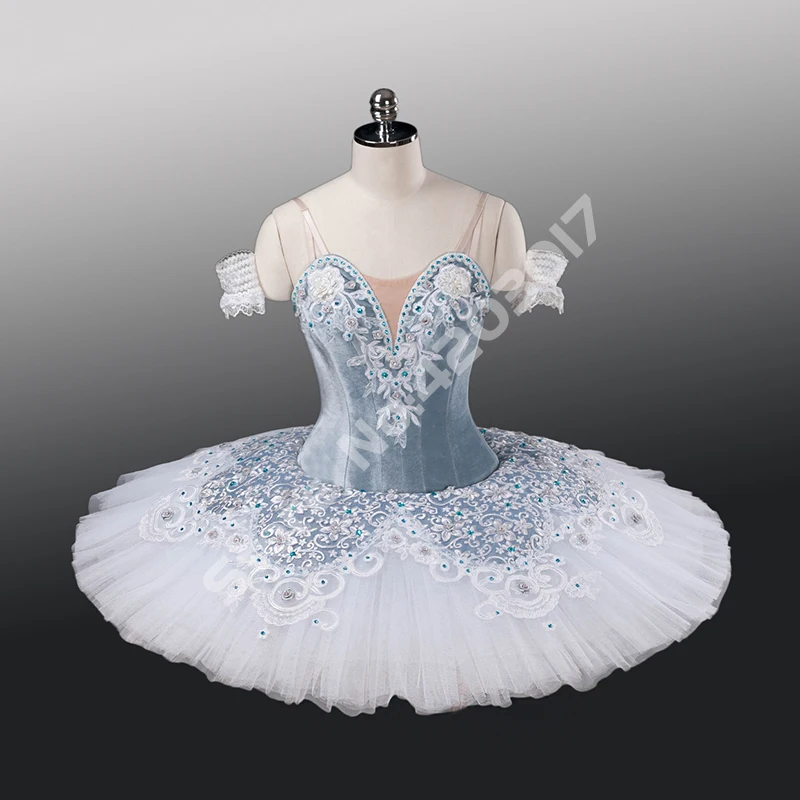 

Adult Women Gary Fairy Professional Ballet Tutus Ballerina Swan Dress Performance Stage Pancake Tutu Girls Dance Wear B1251