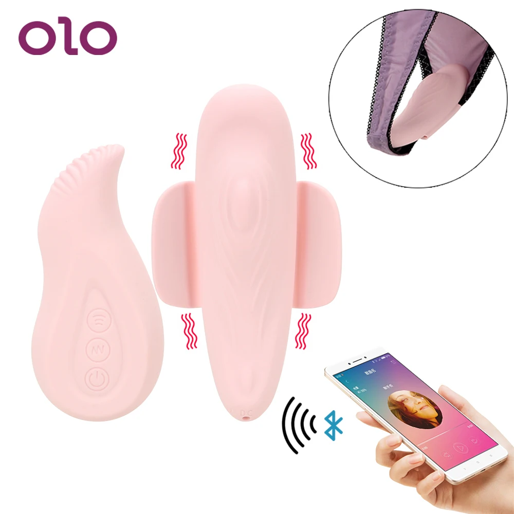 OLO Bluetooth приложение Невидимый C стринги вибратор трусики G spot Массаж беспроводной