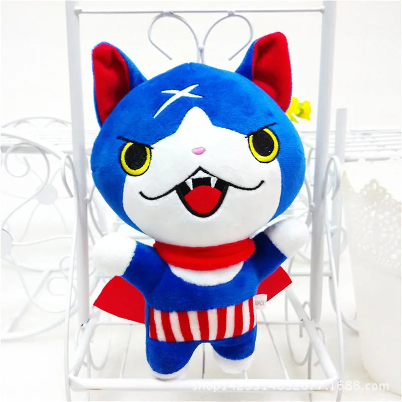 Аниме-игра Yokai Yo Kai Watch Whisper Jibanyan Komasan плюшевые игрушки с рисунком кота Неко куклы