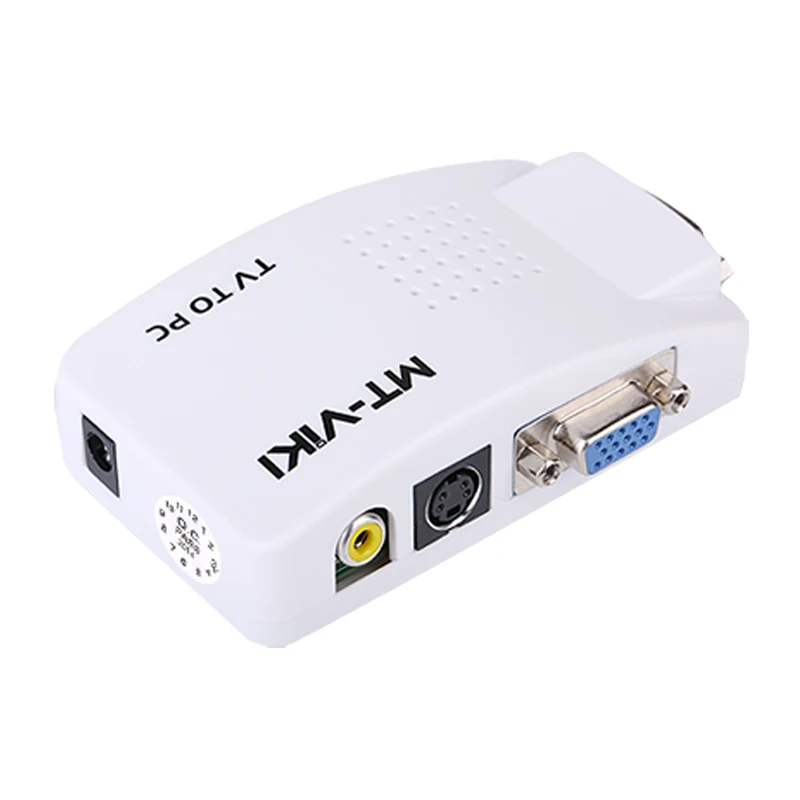 Конвертер MT-VIKI от телевизора к ПК CVBS компонентам конвертер AV VGA часы ТВ на