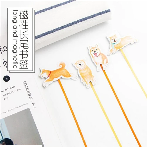 1 шт./лот Милая собачка дизайн длинный хвост закладки магнитные Новинка (tt 2705)|novelty