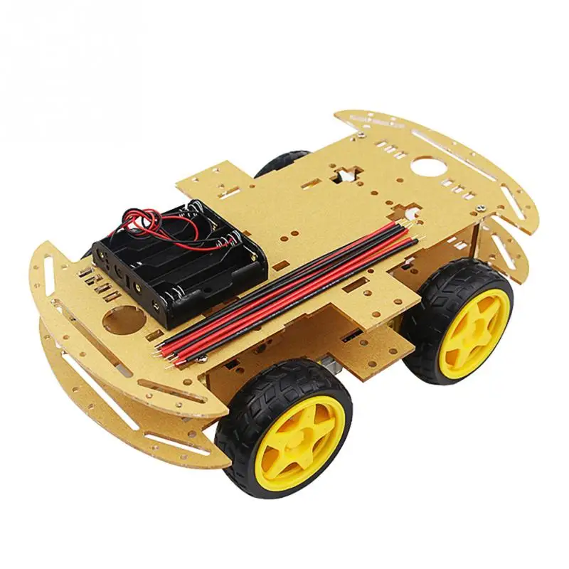 Smart Car Kit 4 колесиках умный робот шасси автомобиля Наборы для arduino Diy | Игрушки и