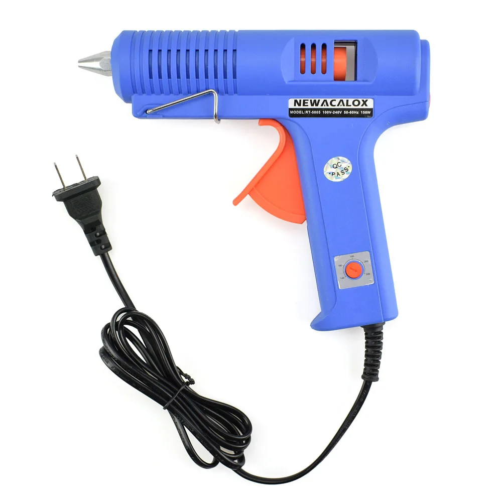 NEWACALOX 150W 100 V 240 горячего расплава клея пушка с 1 шт. 11 мм карандаша промышленных