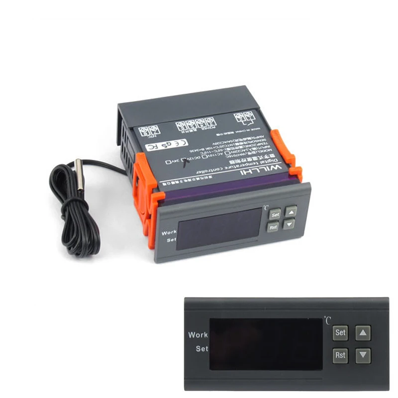

Original WH7016C 110V 10A PID Digital Temperature Controller Thermocouple -58~194 Fahrenheit with Sensor