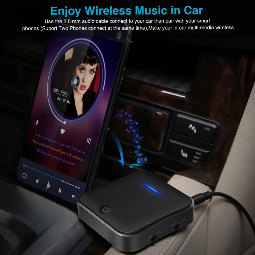CSR8675 Bluetooth передатчик 5,0 APTX HD адаптер 3,5 мм/SPDIF/цифровой оптический Toslink для автомобильного динамика, Bluetooth аудио приемник