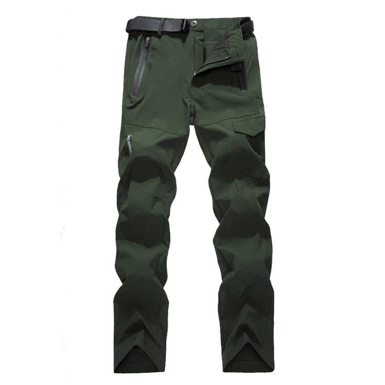 Army Green Mountainskin, мужские быстросохнущие походные брюки, летние, для спорта на открытом воздухе, водонепроницаемые, для рыбалки, скалолазания, Походов, Кемпинга, мужские брюки, VA537 - Color: Army Green