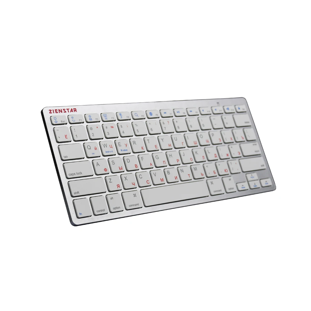 Zienstar русская Беспроводная клавиатура Bluetooth для IPAD MACBOOK ноутбука ТВ бокса