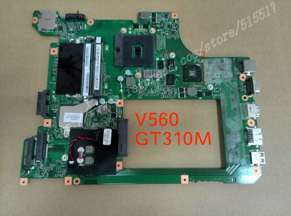 

Free Shipping 48.4JW06.01 placa For Lenovo V560 Notebook motherboard pc GT310M