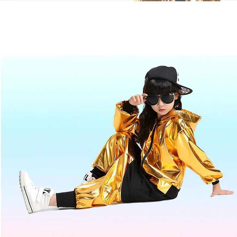 Детская Современная джазовая Толстовка для взрослых Костюм с капюшоном девочек