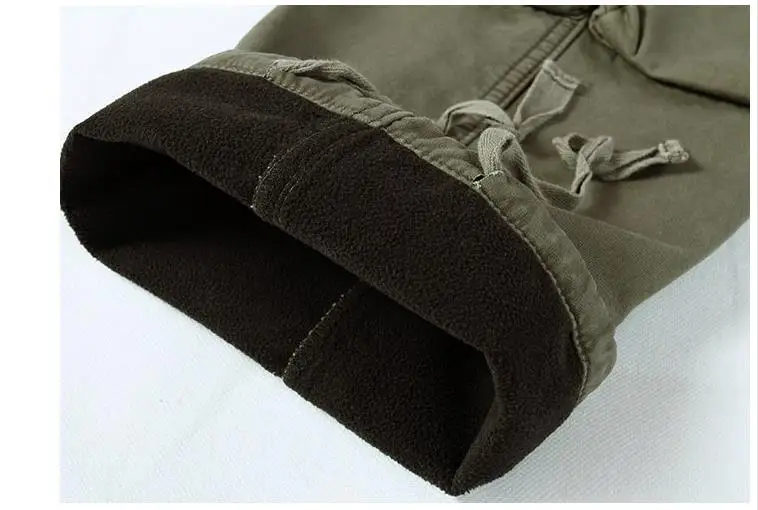 

Batmo 2018 new arrival winter keep warm high quality cotton many army green pockets cargo pants men,3 color plus-size 28-40