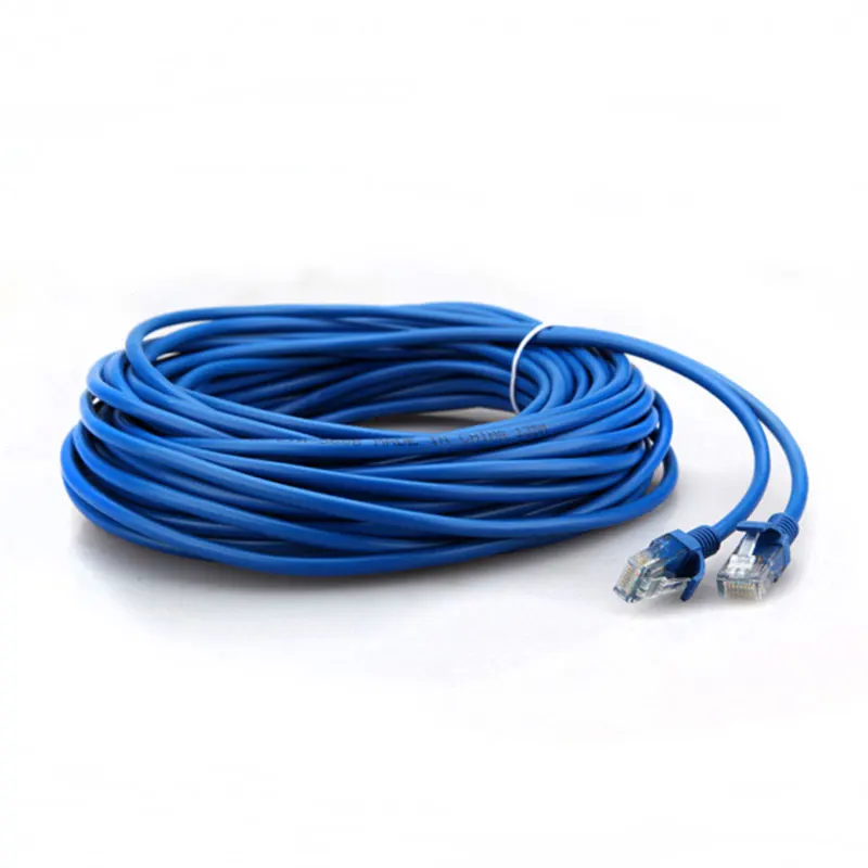 Большая Акция прочный 20 м синий 65 футов RJ45 для CAT5E CAT5 Ethernet Интернет сетевой патч LAN