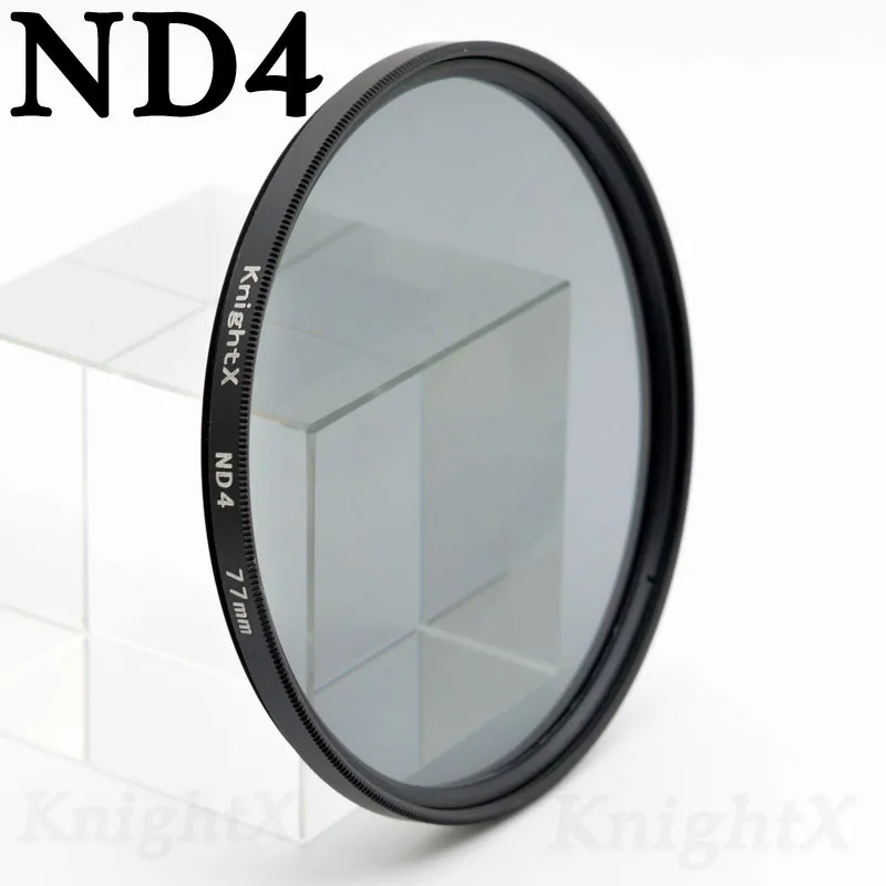 Фильтр для объектива KnightX ND ND2 ND4 ND8 ND16 UV 49 52 55 58 62 67 72 77 Цветной фильтр камеры Canon EOS